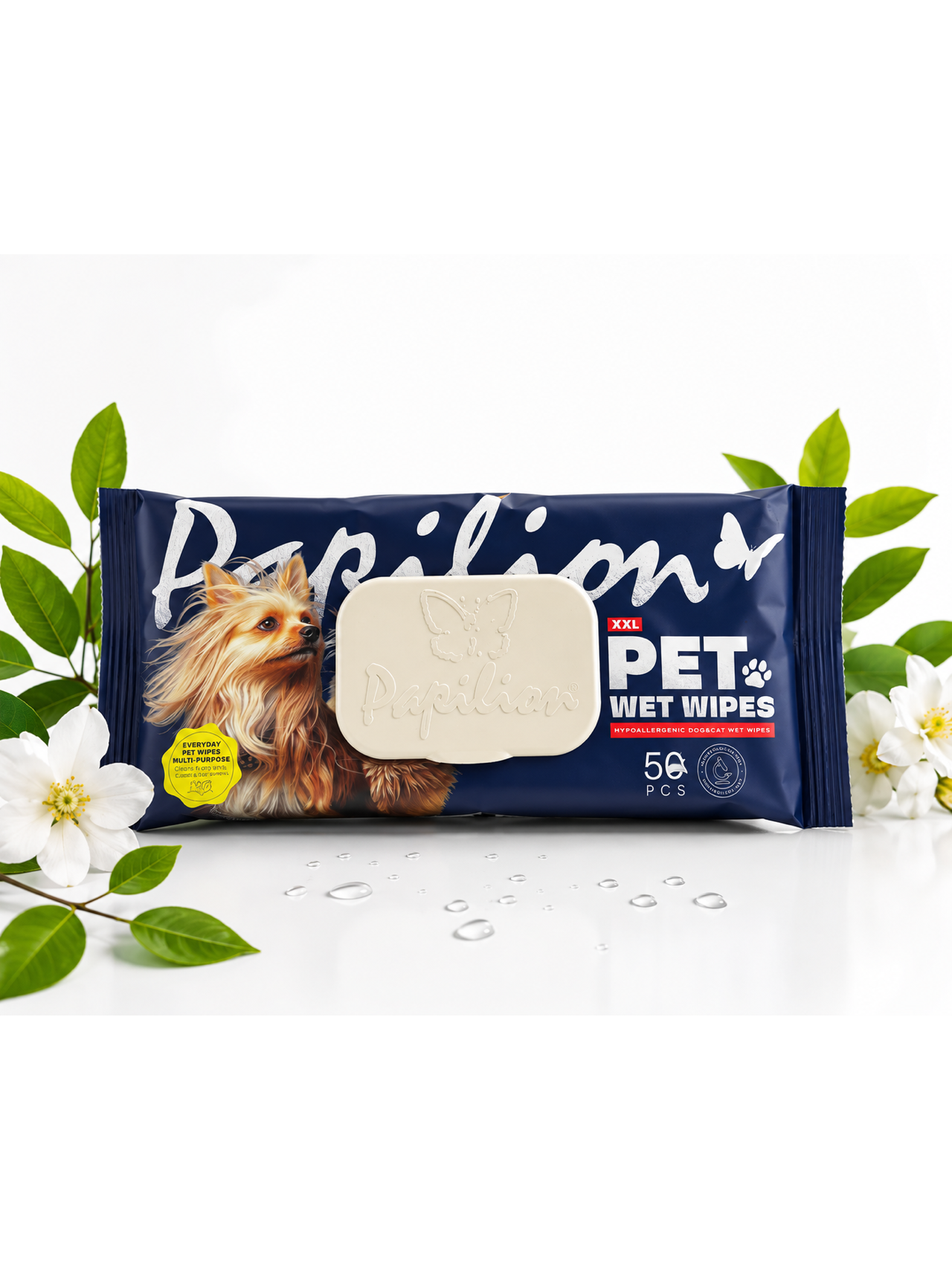 Augintiniams drėgnos servetėlės 50vnt