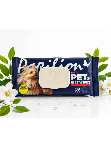 Augintiniams drėgnos servetėlės 50vnt