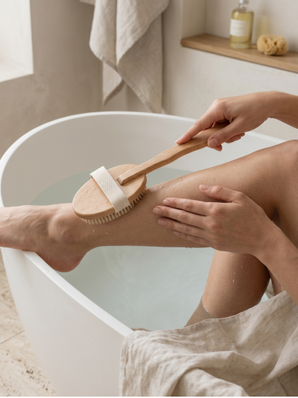 Bathroom Solutions kūno šepetys su ilgu kotu 3