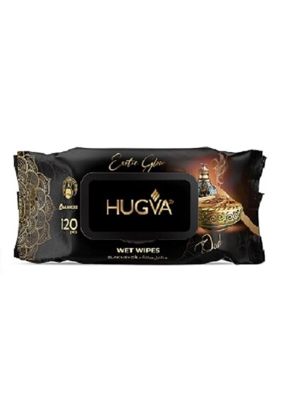 Drėgnos servetėlės HUGVA EXOTIC GLOW 120VNT Drėgnos servetėlės HUGVA EXOTIC GLOW 120VNT