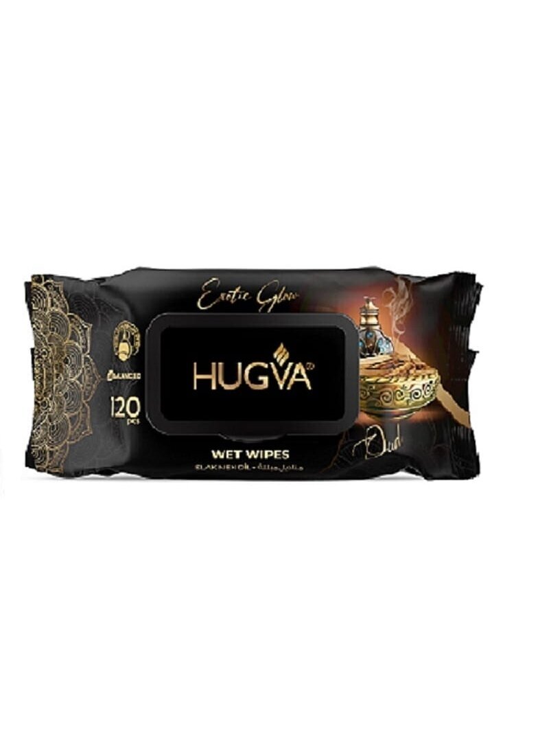 Drėgnos servetėlės HUGVA EXOTIC GLOW 120VNT