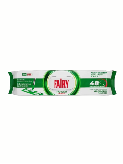 FAIRY drėgnos servetėlės grindims, 50vnt, power wipes FAIRY drėgnos servetėlės grindims, 50vnt, power wipes