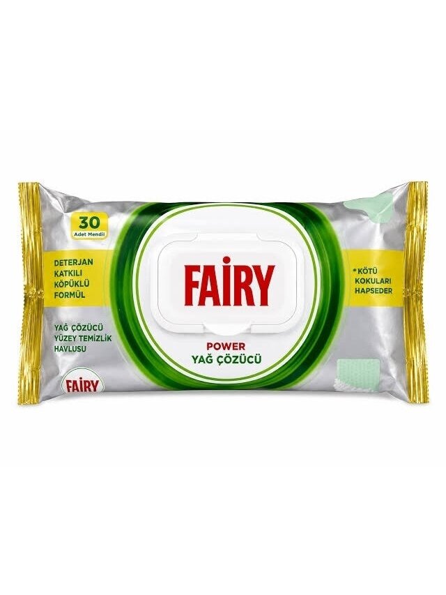 FAIRY riebalų šalinimo valymo servetėlės virtuvei ir orkaitei, 30 vnt. FAIRY riebalų šalinimo valymo servetėlės virtuvei ir orkaitei, 30 vnt.
