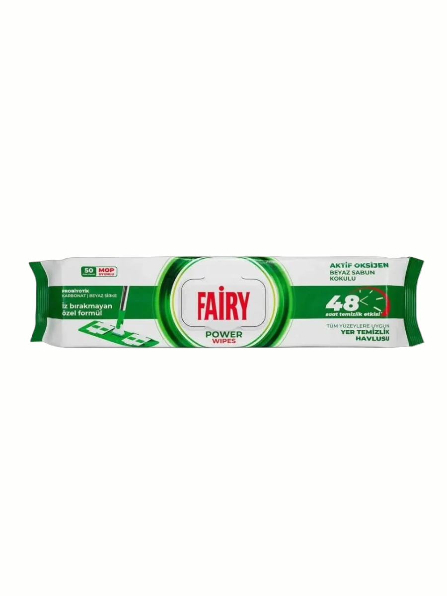 FAIRY drėgnos servetėlės grindims, 50vnt, power wipes