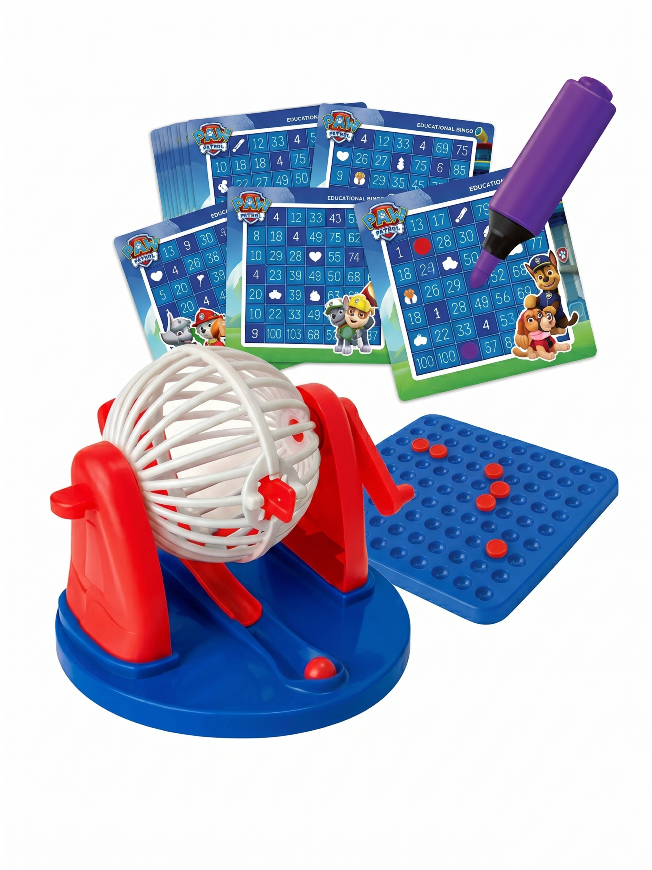 Paw Patrol edukacinis bingo žaidimas 2 Paw Patrol edukacinis bingo žaidimas 2