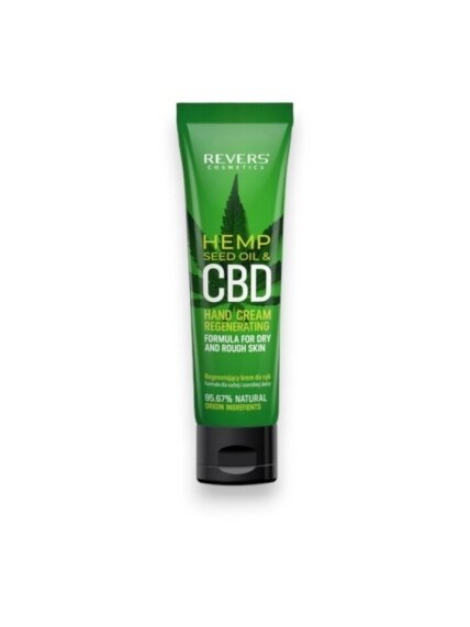 Regeneruojamasis rankų kremas su natūralios kilmės kanapių aliejumi REVERS HEMP SEED, 100 ml Regeneruojamasis rankų kremas su natūralios kilmės kanapių aliejumi REVERS HEMP SEED, 100 ml