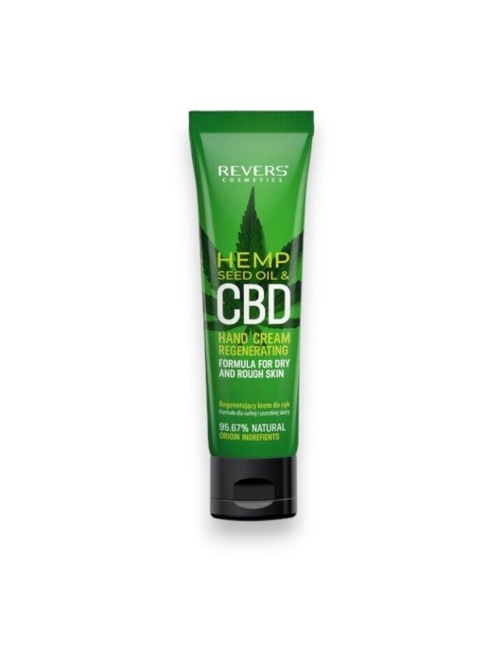 Regeneruojamasis rankų kremas su natūralios kilmės kanapių aliejumi REVERS HEMP SEED, 100 ml Regeneruojamasis rankų kremas su natūralios kilmės kanapių aliejumi REVERS HEMP SEED, 100 ml