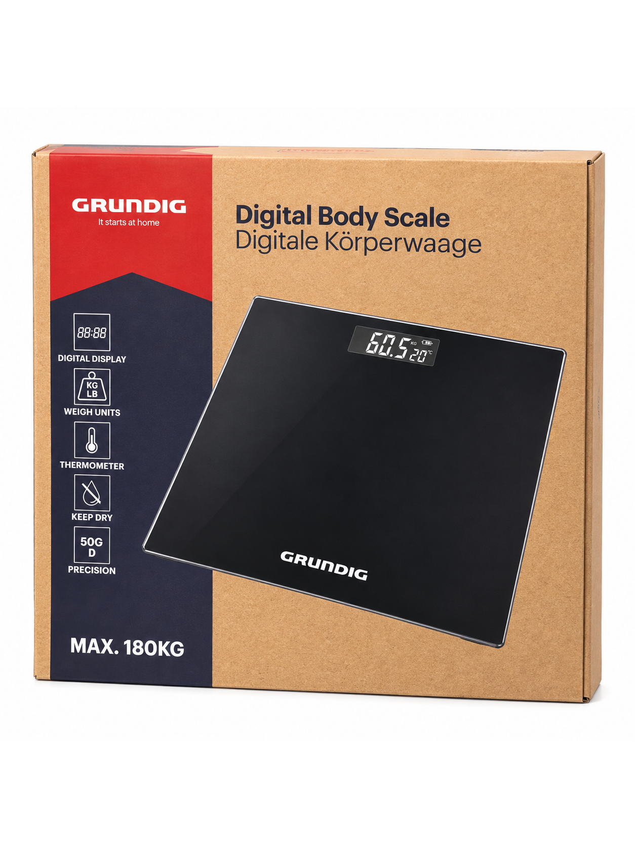 GRUNDIG skaitmeninės kūno svarstyklės